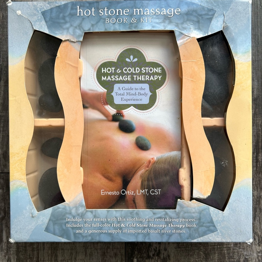NWOT-Hot Stone Massage book & kit